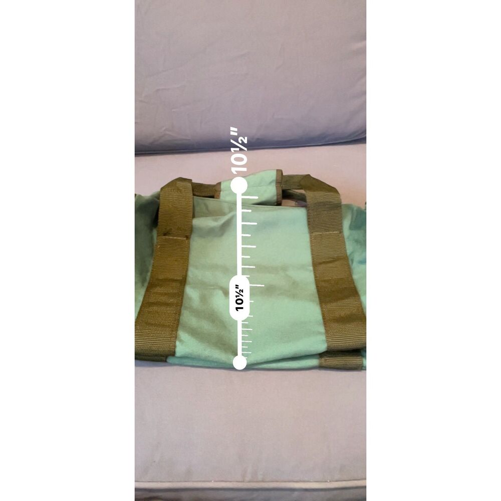 The North Face Base Camp Voyager Duffel Bag Khaki Brown VGUC No Strap